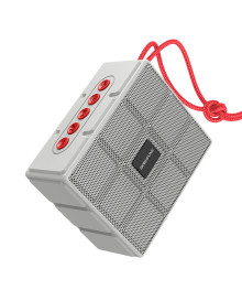 Колонка портативная с BLUETOOTH  BOROFONE BR16, 5W, 1200mAh, 100х84х47 мм, серый (80)и колонки оптом по низкой цене. Большой каталог Мини колонок оптом с доставкой по Дальнему Востоку.