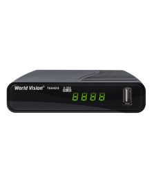 Цифровая TV приставка (DVB-T2) World Vision T644D3 FM (дисплей, H.264, T2+C, IPTV, AC3, бп)