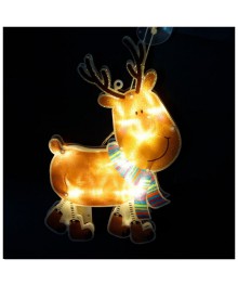 Панно световое "Оленёнок" 25,5*16см, 10 LED, на присоскеке. Доставка Барнаул, Кемерово, Томск, Новокузнецк, Горно-Алтайск, Междуреченск, Ленинск-Кузнецкий.