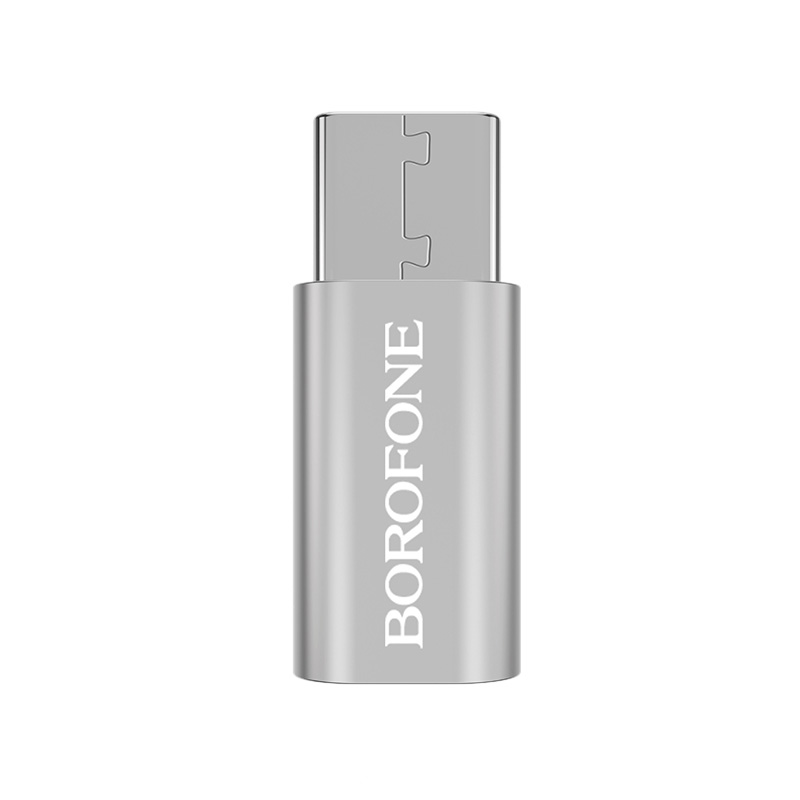 Переходник OTG BOROFONE BV4 (гнездо MicroUSB - штекер Type-C)