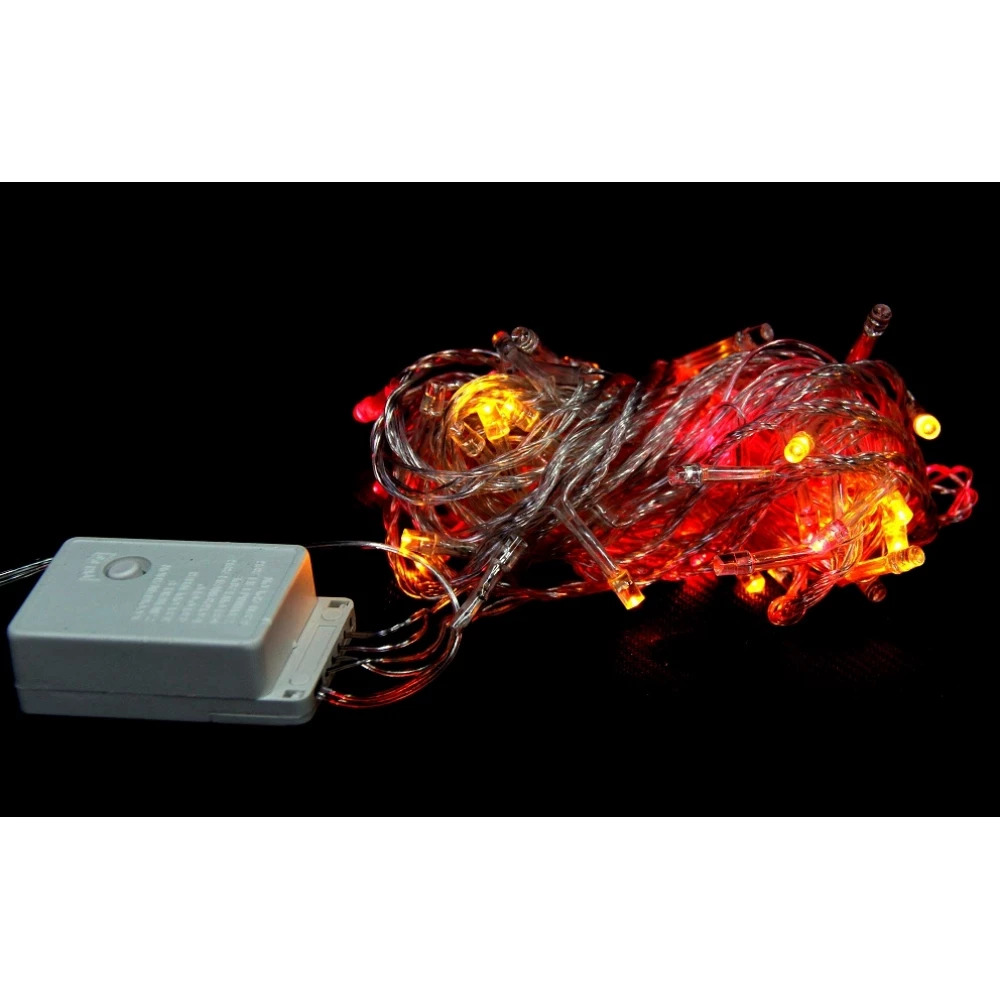 Гирляна прозрачный шнур, светодиодная 140 LED-8012  7м