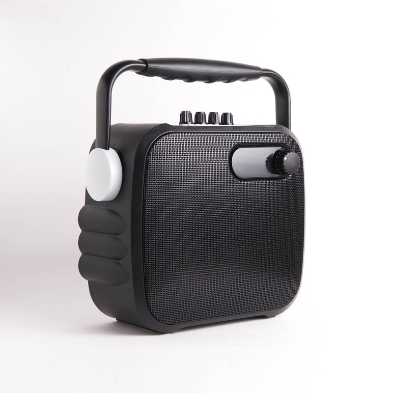 Караоке-система Atom KS-1500, 50Вт, BT (до30м), USB, microSD, AUX, беспр.микроф.
