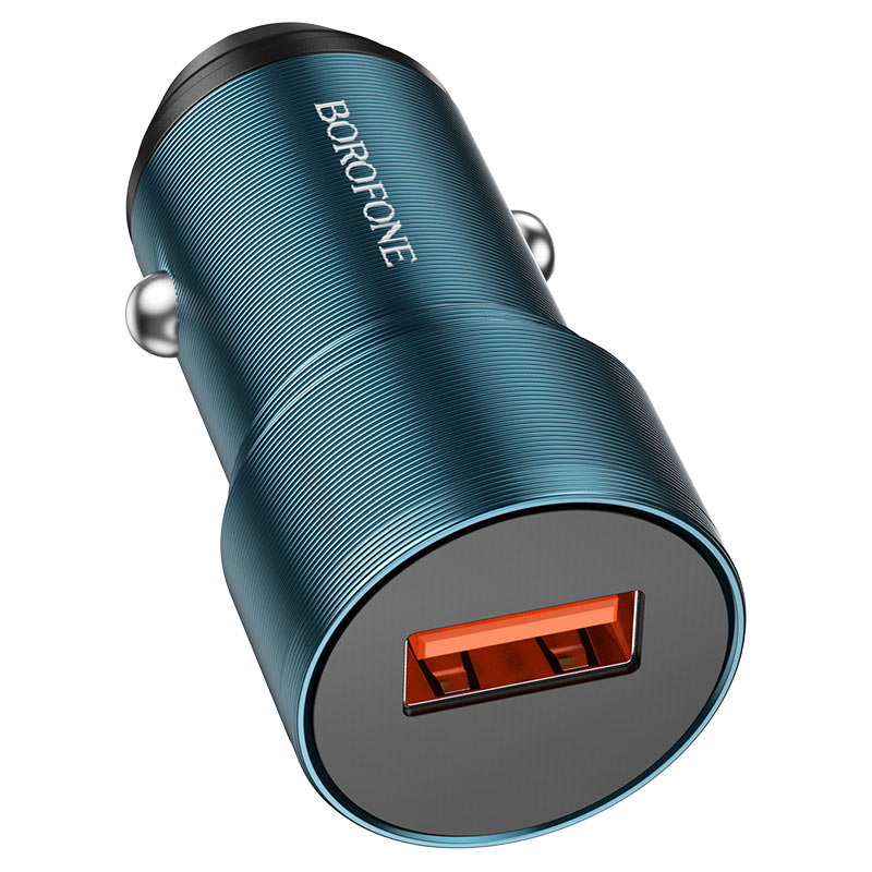 ЗУ в прикуриватель BOROFONE BZ19A синий (1*USB, QC, 3.0А, 18W)
