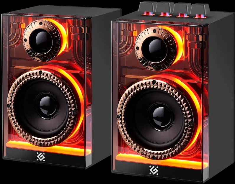 Колонки Defender Futuro 2.0  20 Вт, Bl/TF/USB/AUX/2400мАч
