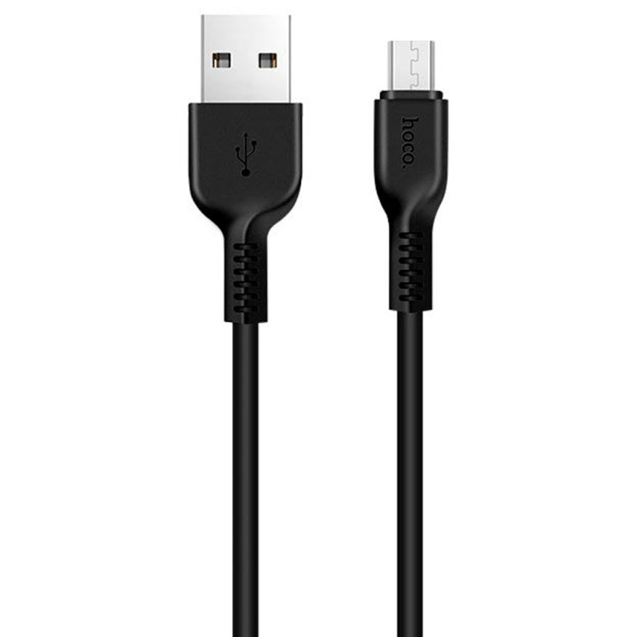 Кабель USB - micro USB HOCO X20 Черный 2.4A, 1м