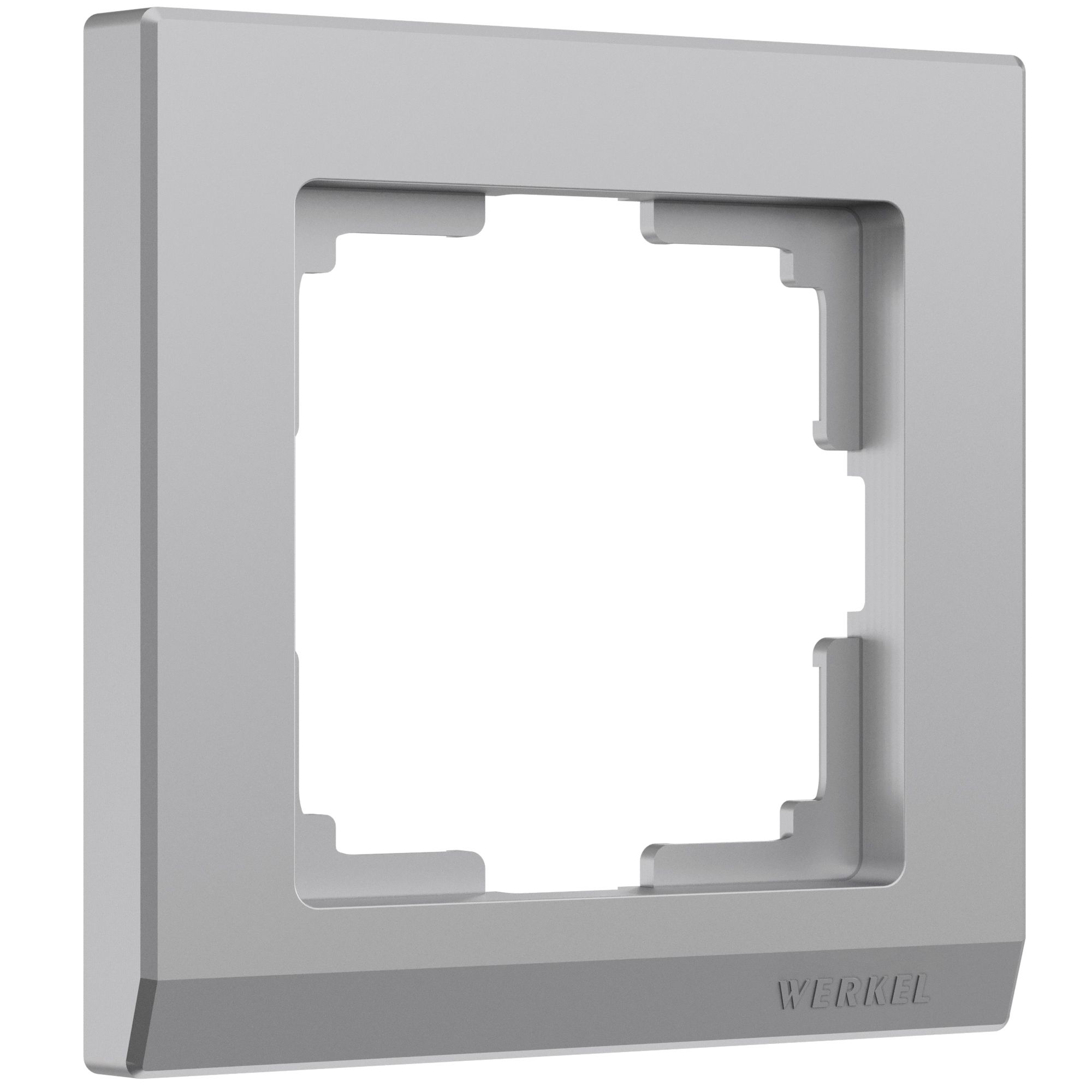 WERKEL  рамка 1-местная W0011806 Stark серебряный