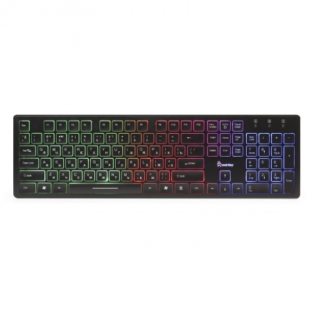 Клавиатура SmartBuy 305 USB (SBK-305U-K)  мультимедийная с подсветкой. Black