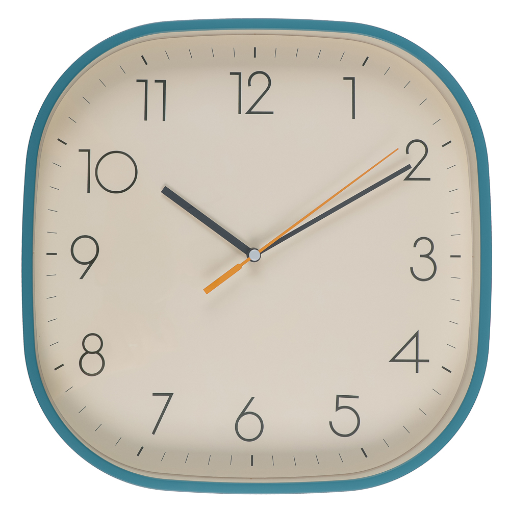 Часы настенные LADECOR CHRONO квадратные, пластик, d30 см, пластик, арт08-44