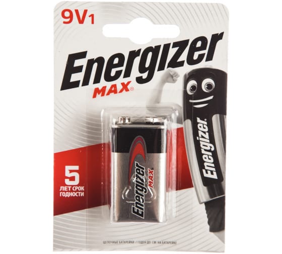 Бат 6LR61    (6LF22)   Energizer Alkaline power BL-1 (12 шт)