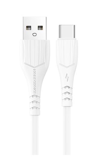 Кабель USB - TYPE C  More choice K22a белый (2A, 1м)