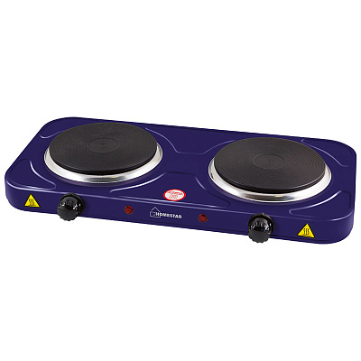 Электроплитка HOMESTAR HS-1104 сапфир, 2 конф., чугун