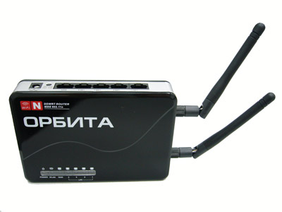 Маршрутизатор (роутер WiFi) Орбита 300 (802.11(b,g,n) 300Mbps, 2x2 MIMO,4UTP 10/100Mbps,1WAN