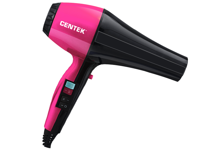 Фен Centek CT-2225 Professional черн/красн (2400Вт, проф. управление, 5 режимов,  2 концентратора)