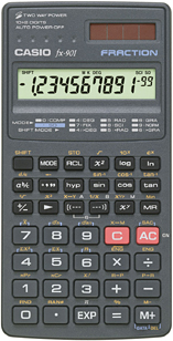 Калькулятор CASIO fx-901 (10+2  BK (8 разр., cолн. пит., черный, 86*54мм)