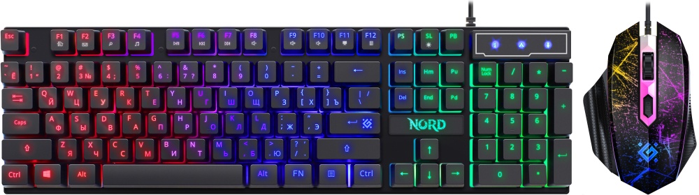Комплект Беспр.кл+мышь  DEFENDER Nord GS-959 RU черн