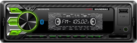 Авто магнитола  Soundmax SM-CCR3187FB (черный)\G