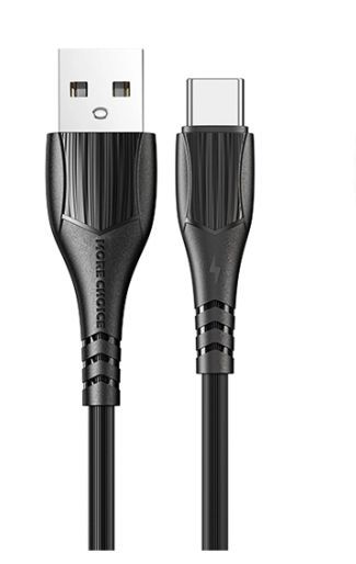 Кабель USB - TYPE C  More choice K22a чёрный (2A, 1м)