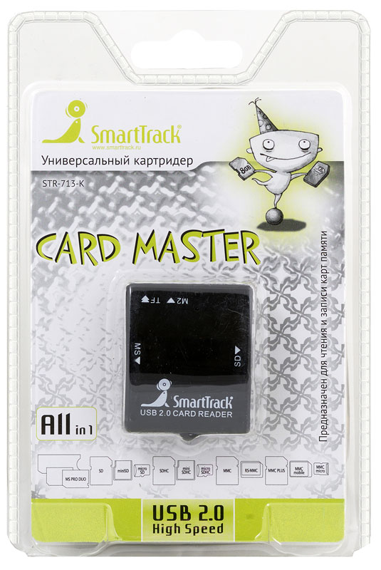 МикроКартридер SmartTrack  (STR-713 -K) Black