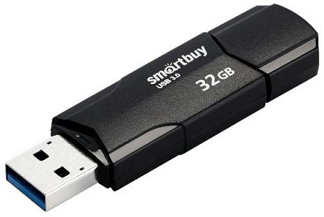 USB3.0 FlashDrives 32Gb Smart Buy  CLUE Black (SB32GBCLU-K)
