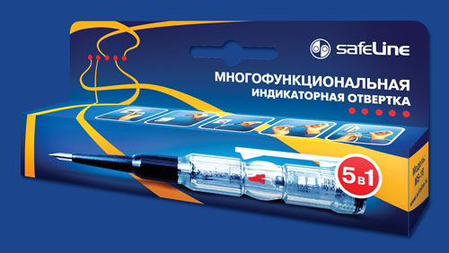 Отвертка индикаторная Safeline 5 в 1  (MS-18)
