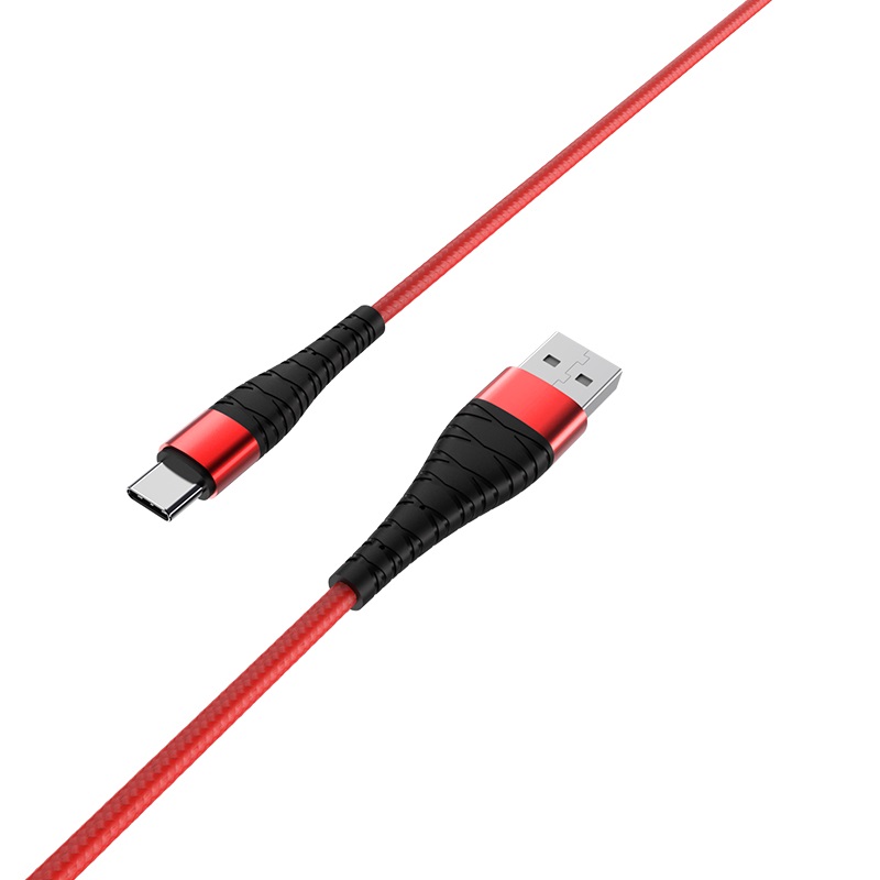 Кабель USB - TYPE C  BOROFONE BX32 Красный,  5A, 1м