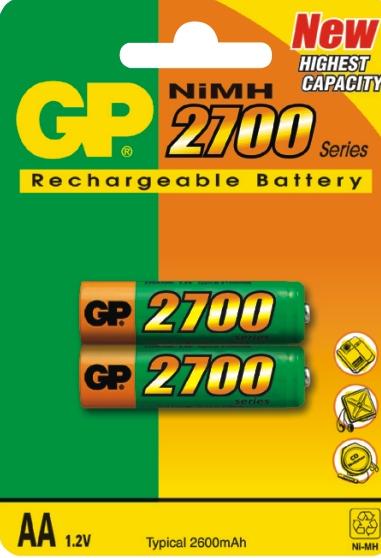 акк R6 GP  270ААНС   2700mAh (20шт) BL-2 Ni-Mh