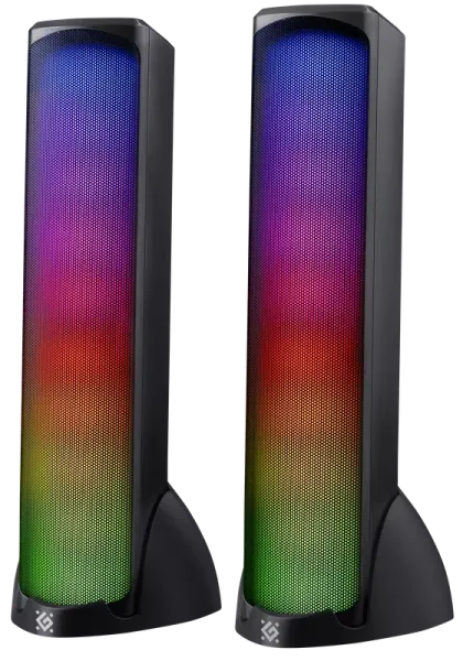 Колонки Defender SkyPulse 2.0  10Вт, Bl,RGB питание от USB