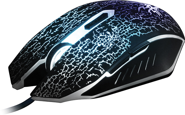 Мышь Qumo BlackOut M03 проводная, игровая, оптическая,1200/1600/2400/3200 dpi