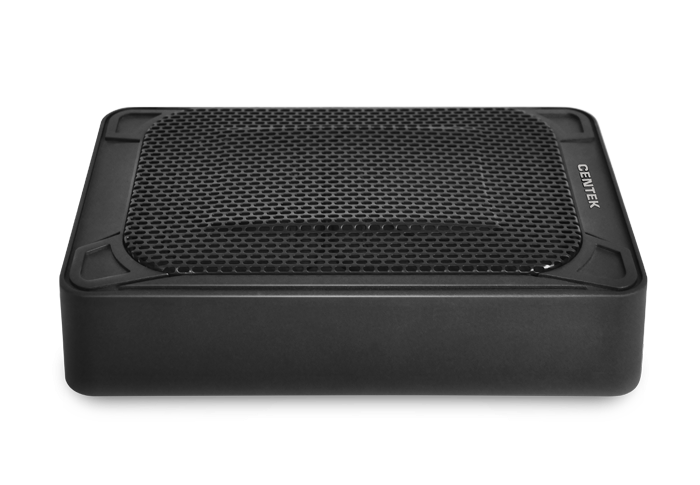 Авто сабвуфер Centek CT-8208 (320 Вт, 2 динамика, плоский под сиденье, частота 60-380 Гц)