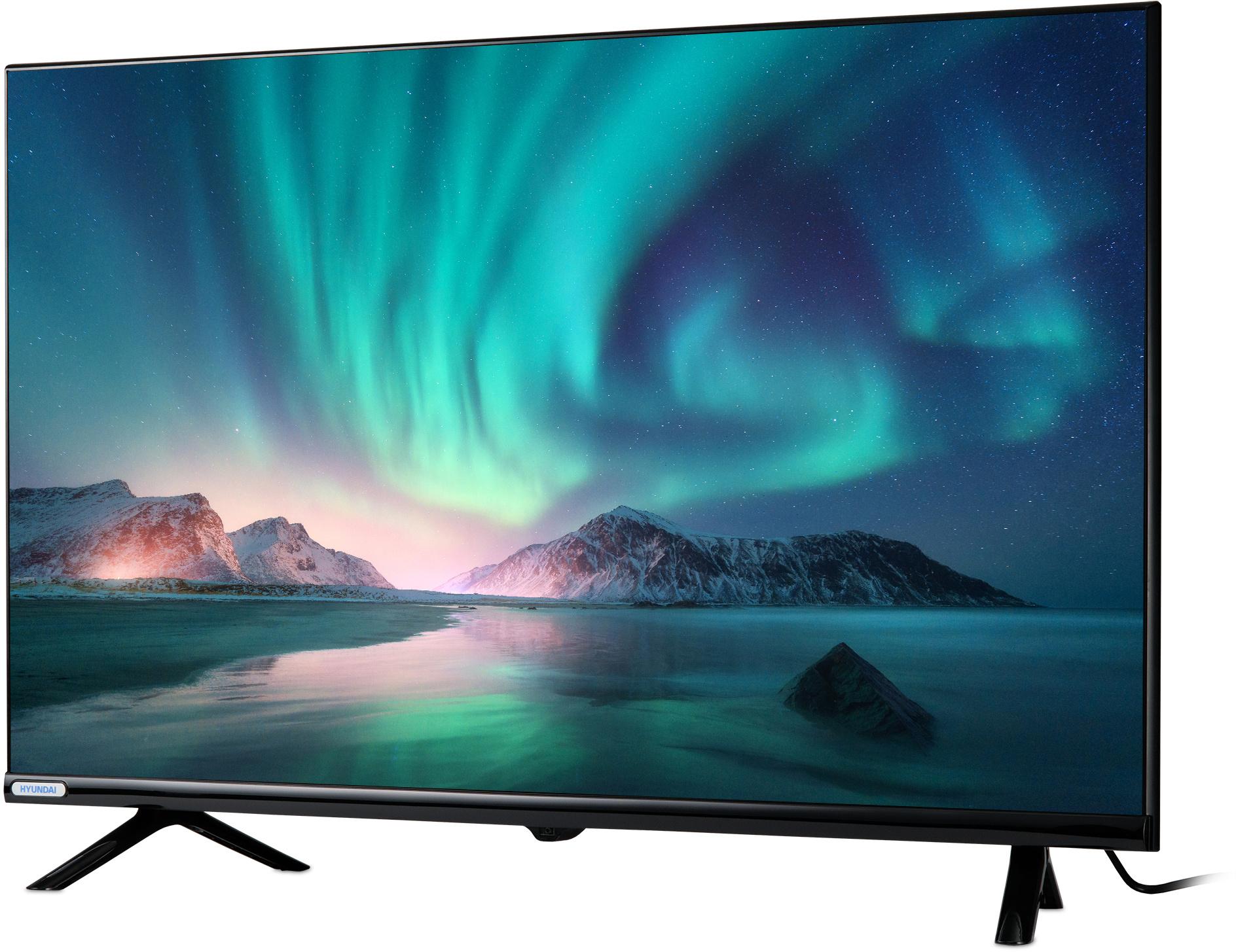 LCD телевизор  Hyundai 32" H-LED32BT4100 Frameless черный HD DVB-T2/C/S2 USB