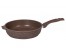 Мечта Сковорода литая  24см АП Гранит Brown с крышкой и несъемной ручкой арт C24806 (10) доставкой - Новосибирск, Новокузнецк, Горно-Алтайск. Низкие цены, большой ассортимент посуды оптом