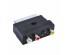 Видео переходник AVW42 (SCART-3RCA+S-VHS, с переключателем) 10/упВостоку. Адаптер Rolsen оптом по низкой цене. Качественные адаптеры оптом со склада в Новосибирске.