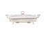 Мармит керамический LARA LR12-05 GOLD CUBE <1.8л> 32,7см, 2 свечи, сверхбелый фарфор, стекл. крышкакерамики в Новосибирске оптом большой ассортимент. Посуда фарфоровая в Новосибирскедля кухни оптом.