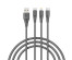 Кабель USB - 3в1 BY Base USB(A)-Type-C/microUSB/iP, 18W, 1,2 м, 3A, PVC, черныйВостоку. Адаптер Rolsen оптом по низкой цене. Качественные адаптеры оптом со склада в Новосибирске.