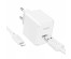 Блок пит USB сетевой  HOCO CS11A + кабель Lightning Белый (1хUSB, 2.1А)