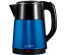 Чайник MAXTRONIC MAX-602 синий, чёрн (2,2л, двойн стенки, колба нерж, диск 1,8кВт) 12/упибирске. Чайник двухслойный оптом - Василиса,  Delta, Казбек, Galaxy, Supra, Irit, Магнит. Доставка