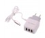 Блок пит USB сетевой  Орбита OT-APU48 белый кабель Micro USB (3*USB, 5В, 2,4A, 80см)USB Блоки питания, зарядки оптом с доставкой по России.