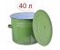 Бак Стальэмаль 40л светлый (зелёный рябчик) С42833Посуда эмалированная оптом Сталь Эмаль. Эмалированные кастрюли оптом.