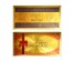 Конверт для денег золотой 9x18см, пластик, арт 2, 2 дизайна, дизайн ГЦная бумага оптом со склада в Новосибирске. Большой каталог упаковочной бумаги оптом по низкой цене.