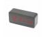 часы настольные VST-862-1 чёрный корпус (красн цифры, термометр) (без блока, питание от USB)
