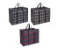 Сумка хозяйственная Шотландка, 60х50х30см, 90л, до 12кг, полипропилен, 3 цвета