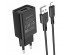 Блок пит USB сетевой  BOROFONE BA68A + кабель Lightning Чёрный (1USB, 2100mA)