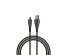Кабель USB - micro USB BY Сириус, 1м, 3А, Быстрая зарядка QC3.0, штекер металл, зеленый
