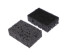 губка д/посуды набор 12 шт BLACK,  9,8x6,5x3,1 см, коралл