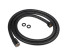 Шланг для душа 150см, 1/2"(Имп)-1/2"(Имп), сталь, латунь, EPDM, антитвист, черный RAIN