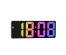 Часы настольные  OT-CLT12 Чёрные RGB (будильник, температура, дата)