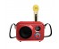 Караоке система OT-ERM07 Красная (10Вт, BT/USB/TF, аккум, 1 беспр микр)