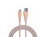 Кабель USB - micro USB BY Сириус, 1м, 3А, Быстрая зарядка QC3.0, штекер металл, розовый