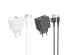 Блок пит USB сетевой  BOROFONE BAS12A + кабель Type-C Черный (1USB, QC3.0, 3000mA, 1м)
