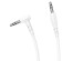 аудио-кабель BOROFONE BL10 AUX Jack3.5 (M) - Jack3.5 (M)  2 метра, угловой, ПВХ, белый